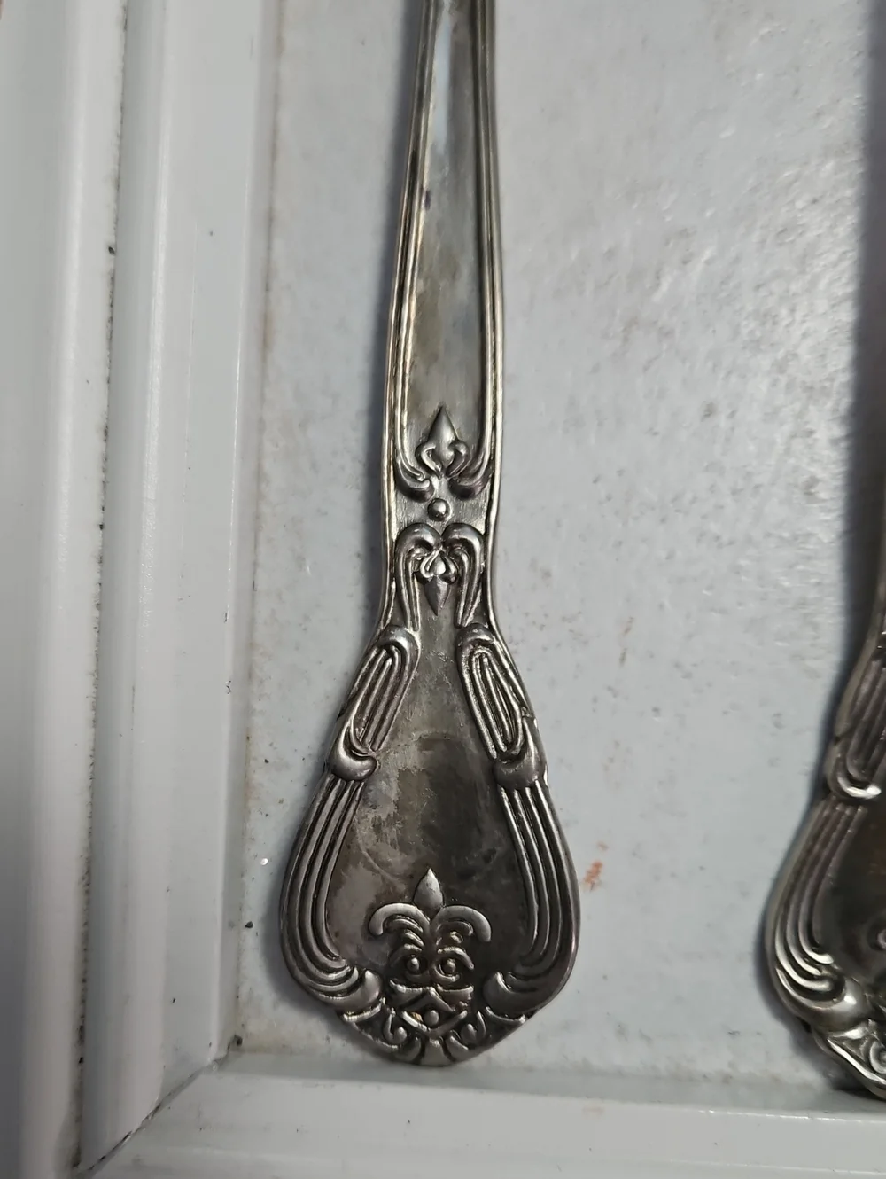 Vintage Godinger Silver Plated Serving Spoon & Fork & 8 Tablespoons